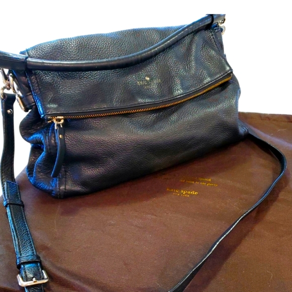 kate spade Handbags - Kate Spade Black Pebbled Leather Cobble Hill Little Minka Bag